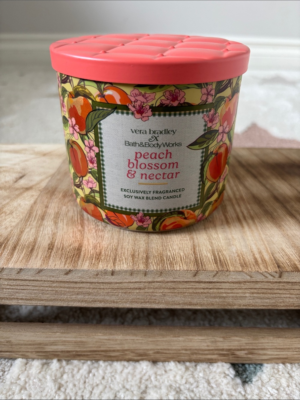 Vera Bradley x Bath & Body Works Peach Blossom & Nectar Candle